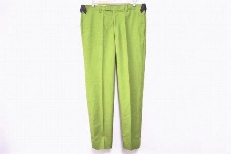 カジュアルシーンに！エルメスの黄緑色コットンパンツ！買取させて頂きました