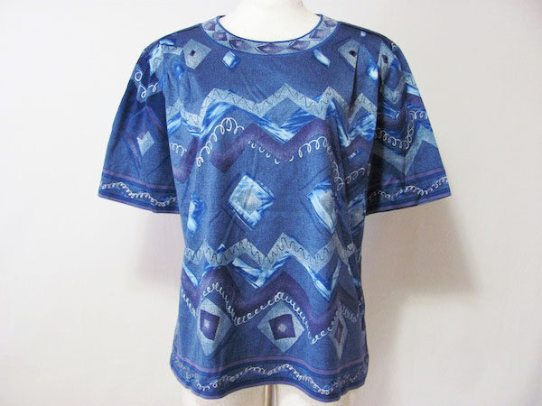 爽やかブルー系カットソーを買取！レオナール