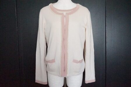 ピンクとパールの相性がバッチリ|インゲボルグのアンサンブルを買取しました