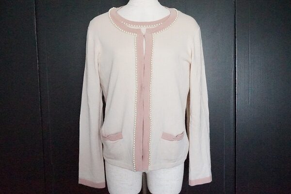 ピンクとパールの相性がバッチリ|インゲボルグのアンサンブルを買取しました