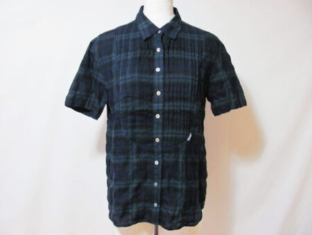 落ち着いたチェックが可愛い｜マドモアゼルノンノンの半袖シャツを買取しました