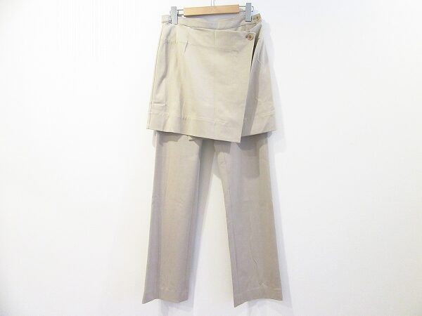 間違いないベージュが嬉しい｜イッセイミヤケのスカート付きパンツを買取しました