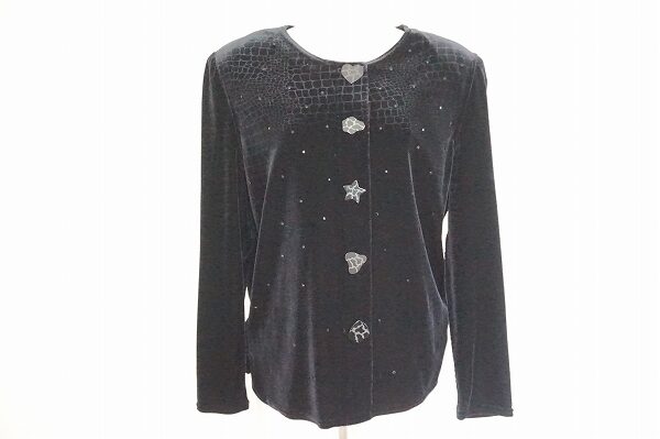 ベロア調の高見えカーディガンを買取させて頂きました！伊太利屋