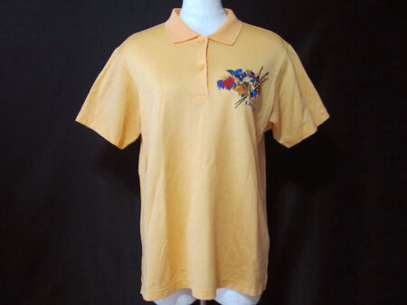 刺繍のお花がポイントに｜レオナールスポーツのポロシャツを買取しました