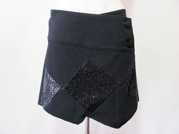 ちりめん×ラメの異色コラボが新しい|詩仙堂のミニスカートを買取しました