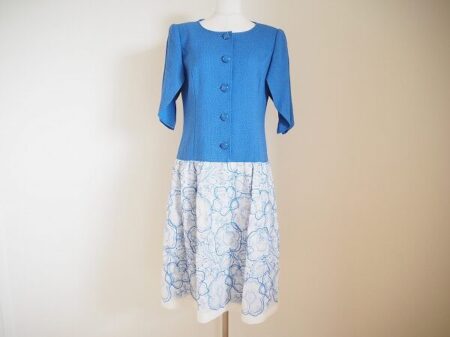 さわやかな青が好印象｜ジュンアシダ ワンピースを買取しました