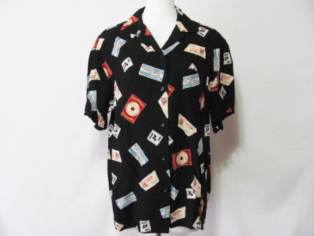 ピンクハウス  シャツ を買取しました|黒に映えるポップな柄