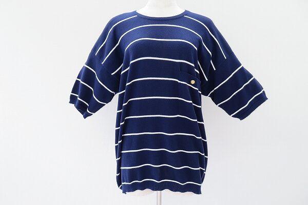 コットン素材で柔らかな印象に｜シャネルのニットを買取しました