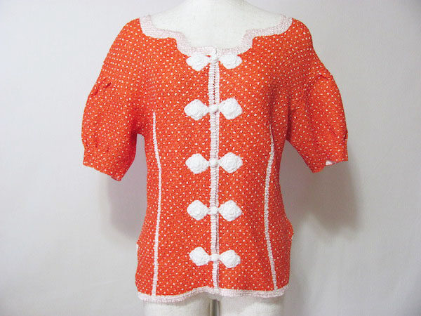 ビビットなオレンジが忘れられない！ノコオーノ ブラウスを買取しました