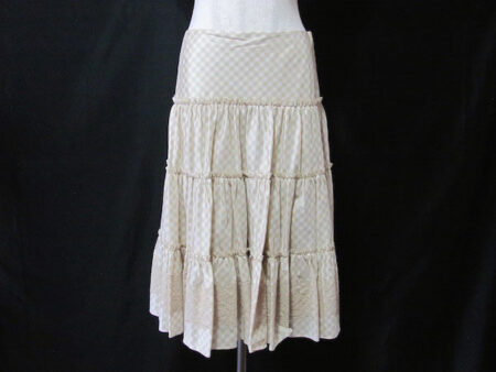 レース×ギンガムチェックのコラボ｜エポカのスカートを買取しました
