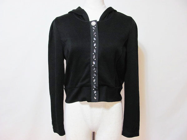 パールとビジューのジップアップが上品｜エムズグレイシーのパーカーを買取しました
