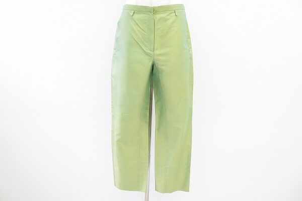 穏やかなグリーンで優しい印象に|ケンゾーのパンツを買取しました
