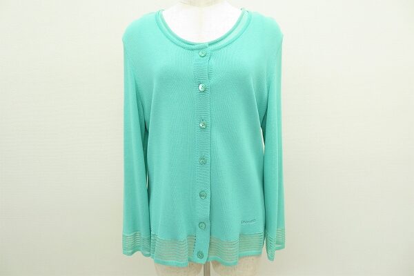 海のようなエメラルドグリーン！レオナールのアンサンブルを買取させて頂きました