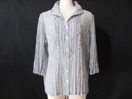 爽やかなストライプブラウスを買取！レリアン