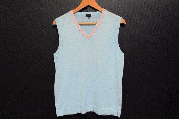 清涼感ある色味が素敵なポールスミスのベストを買取しました