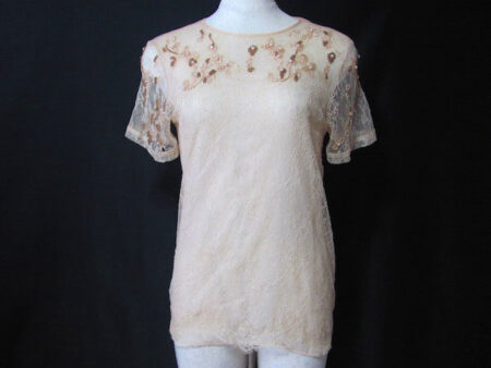 レースとビーズで華やかに可愛い｜ヴァレンティノのカットソーを買取しました