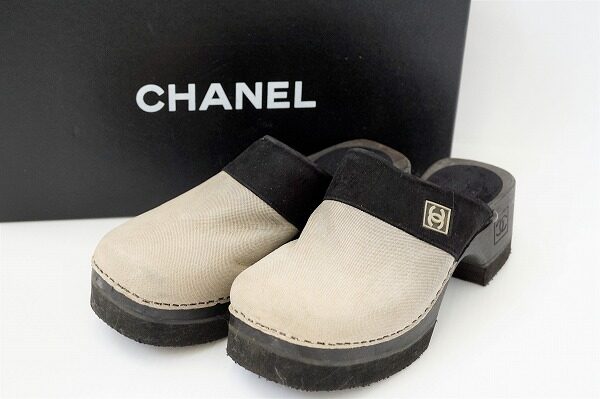 ココマーク付きシャネルのサボサンダルを買取させて頂きました