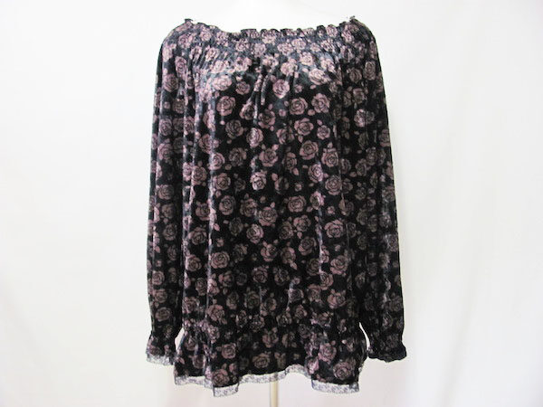 シックなバラ柄がエレガント｜ローズティアラのチュニックを買取しました
