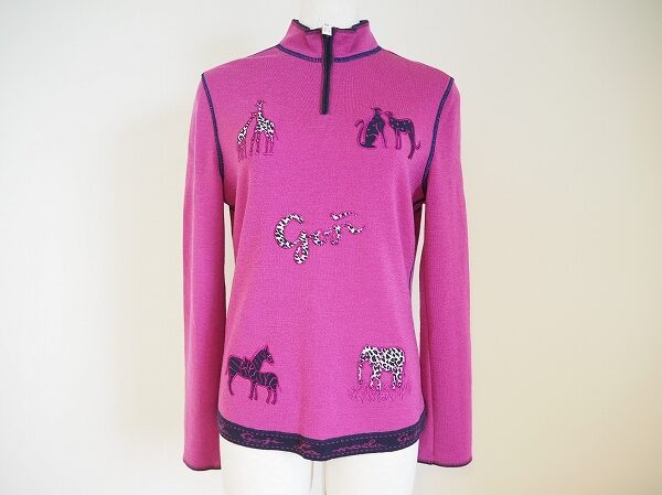 アニマル柄！伊太利屋のハーフジップカットソーを買取させて頂きました