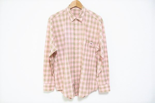 軟調なピンクが好印象に｜パパスの長袖シャツを買取しました