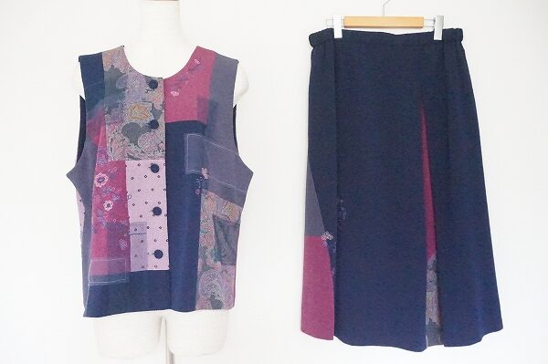 シックな色合いが見事な三年坂のセットアップを買取しました