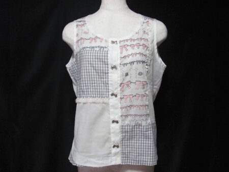 リボン柄×チェックの楽しいブラウス｜アルベロベロのブラウスを買取しました