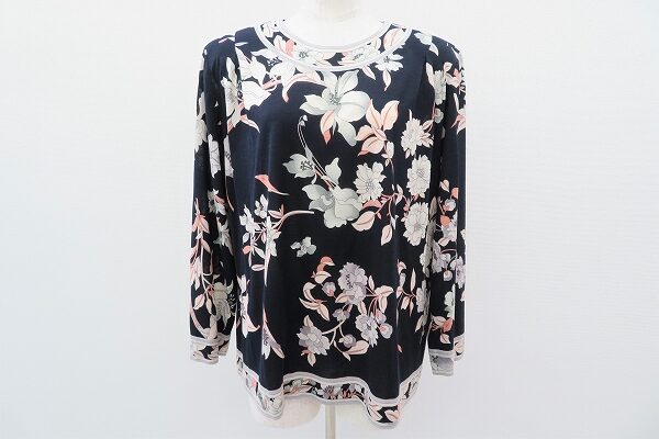 大人ならではの魅力！レオナールのシルク混・花柄カットソーを買取させて頂きました