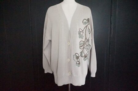 刺繍でこなれた感じにしてくれる｜レリアン ブルーノマネッティ カーディガンを買取しました