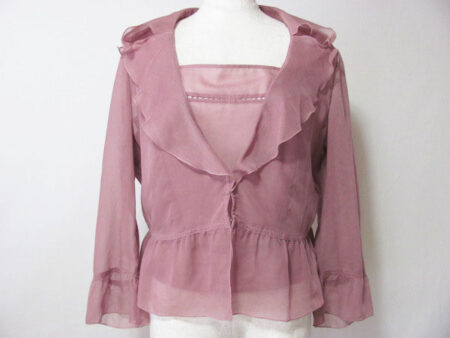 レリアンのシフォン素材アンサンブルを買取させて頂きました