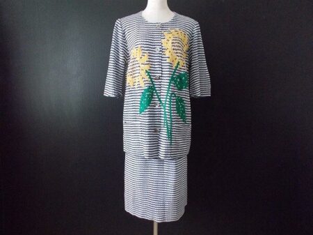 斉藤都世子の夏らしい向日葵柄セットアップを美品買い取り！