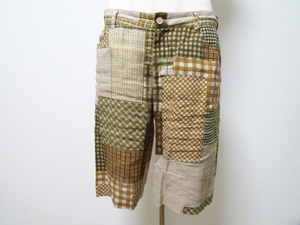 お洒落なチェックに見とれる｜マドモアゼルノンノンのハーフパンツを買取しました