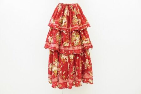 ボリューミーなティアード＆薔薇柄のロングスカートを買取！ピンクハウス