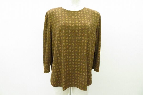 シンプルなブラウンチェック！ 詩仙堂のカットソーを買取させて頂きました