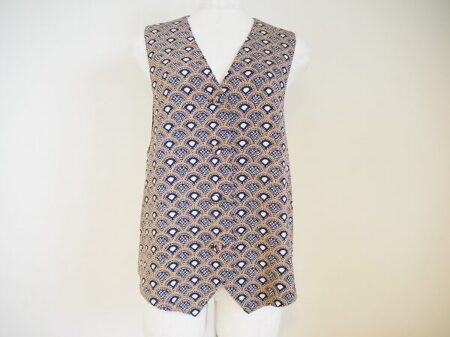 青海波柄でオンリーワンのおしゃれを楽しめる｜詩仙堂のベストを買取しました