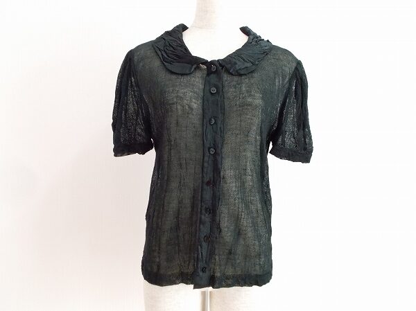 襟の丸みがキュート｜ユキトリイのブラウスを買取しました