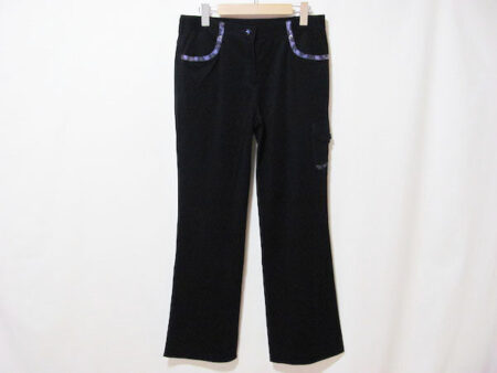 伊太利屋の11号の黒×ヒョウ柄ステッチパンツを買取させて頂きました