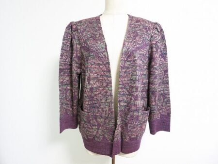 華やか過ぎない紫×ピンクがシック｜斉藤都世子のカーディガンを買取しました