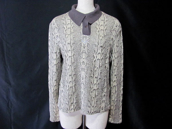 レアなパイソン柄でクールビューティを演出｜伊太利屋のカットソーを買取しました