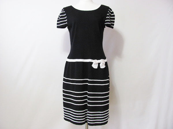 ボーダーとフリルで大人カジュアル｜エムズグレイシーのワンピースを買取しました