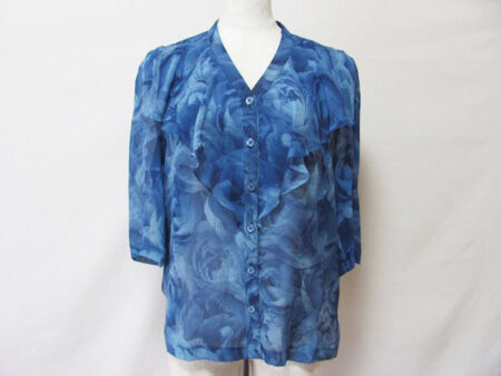 しっとりしたバラ柄がエレガント｜ジュンアシダのブラウスを買取しました