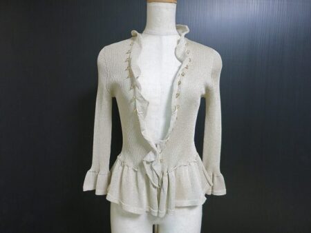 ゴールド×フリルの相性が最高｜ユキトリイのカーディガンを買取しました