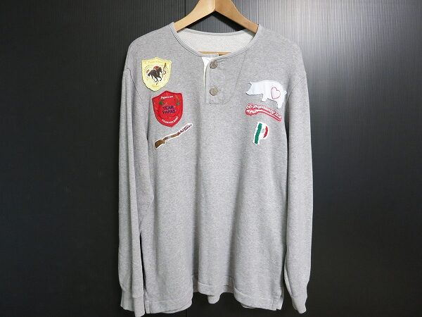 ワッペンがおしゃれなパパスのトレーナーを買取しました