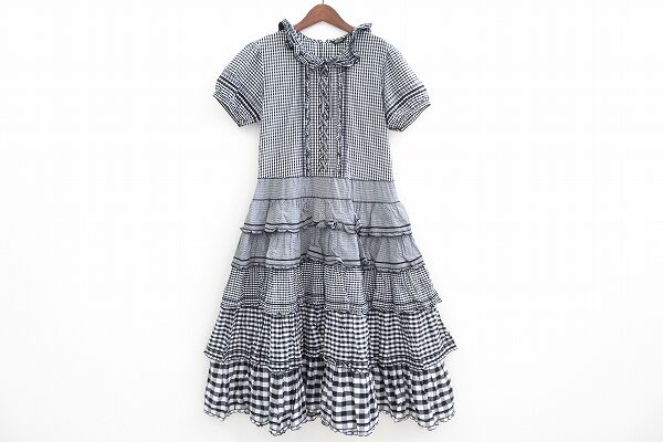 チェックとフリルがほどよく溶け合う|ピンクハウスのワンピースを買取しました
