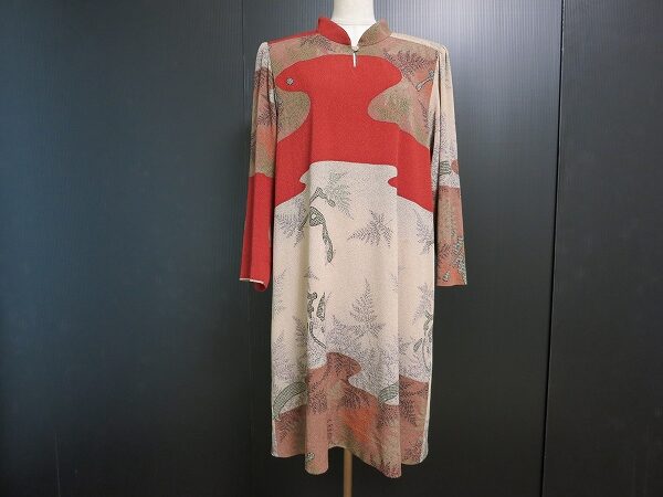 日本の誇りを感じる葉柄｜詩仙堂のワンピースを買取しました