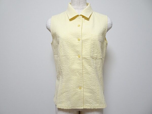 やわらかな黄色が気立ての良さを与える|ランバンスポーツのブラウスを買取しました