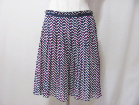 プリーツが上品なランバンオンブルーのミニスカートを買取しました