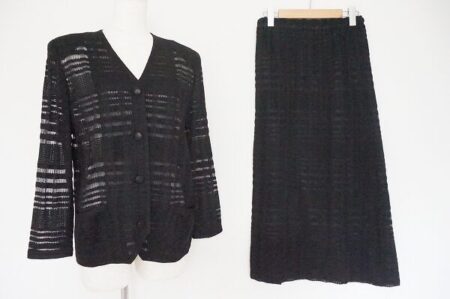 ほどよいチェックが好印象に｜斉藤都世子のセットアップを買取しました