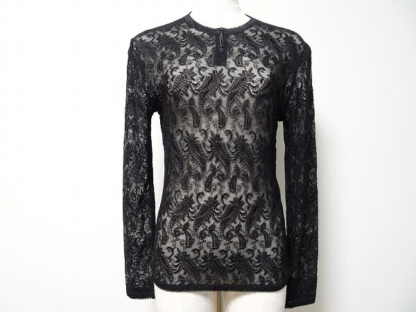 【お買取】カットソー｜ミステリアスなレースが伊太利屋っぽい！