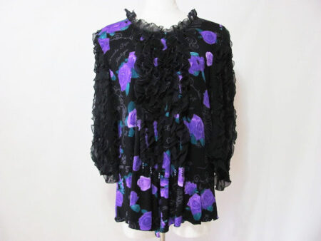 黒×紫の組み合わせが華やか｜伊太利屋のカットソーを買取しました