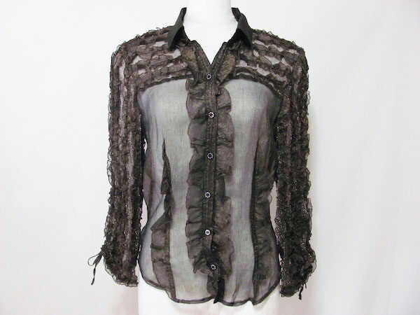 個性的なフリルが上品|伊太利屋のブラウスを買取しました